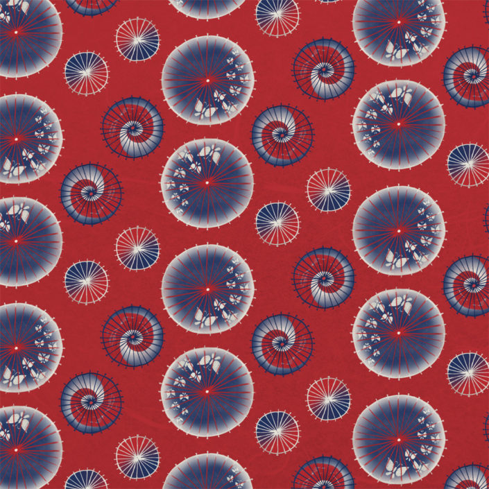 15 - Wagasa/Oil-paper umbrella (和傘) pattern