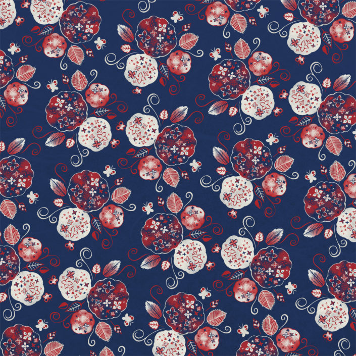 17 - Ajisai/Hydrangea (紫陽花)﻿ pattern