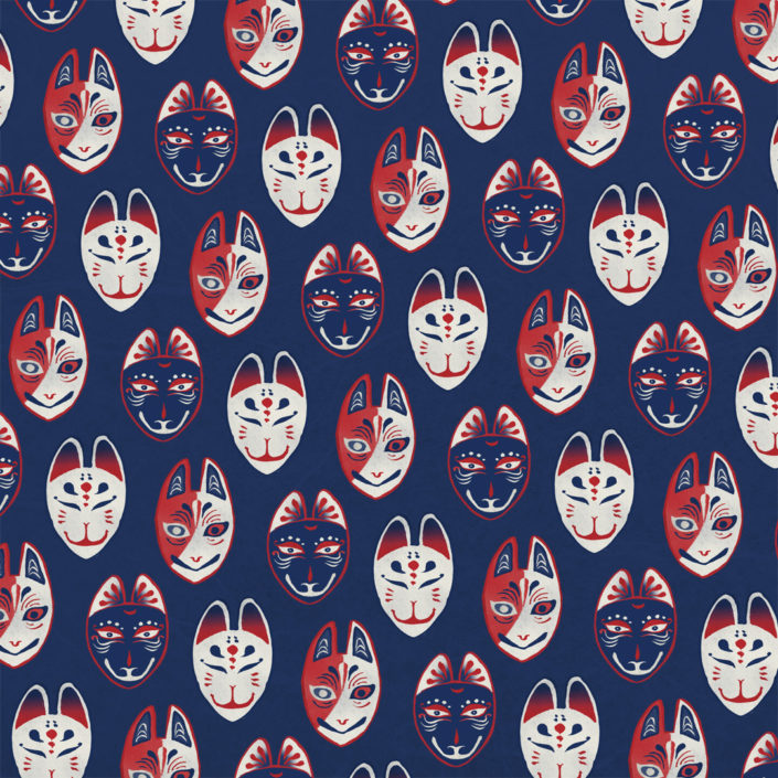 22 - Kitsune Men (狐面)﻿ pattern