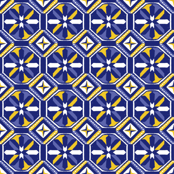 Lisbon Azulejos - Azul #15
