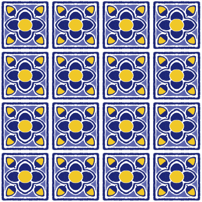 Lisbon Azulejos - Azul #7