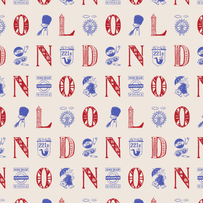 London Alphabets - Union Jack