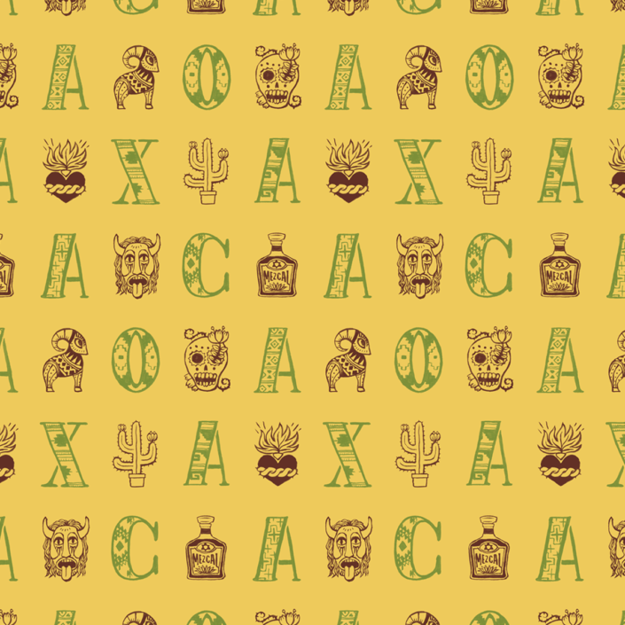 Oaxaca Alphabets - Wild Yellow